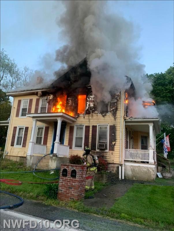 House Fire - May 2022 - 1100 Block of Nicodemus Road.  E101, E102, BR105, M109, U10-1, CF10