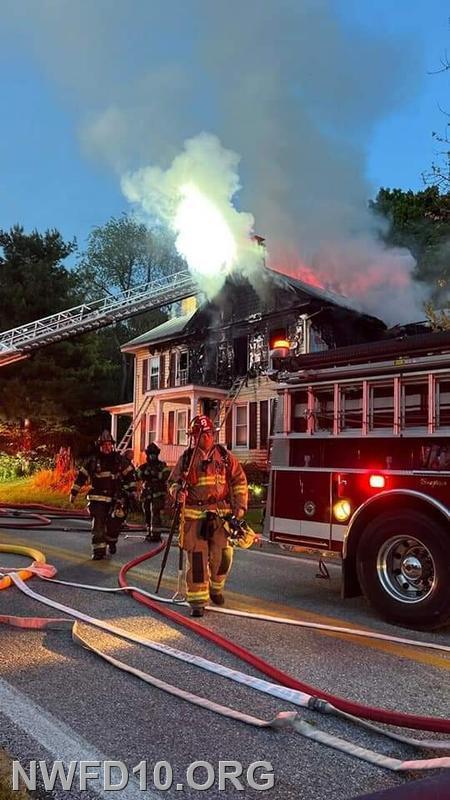 House Fire - May 2022 - 1100 Block of Nicodemus Road.  E101, E102, BR105, M109, U10-1, CF10