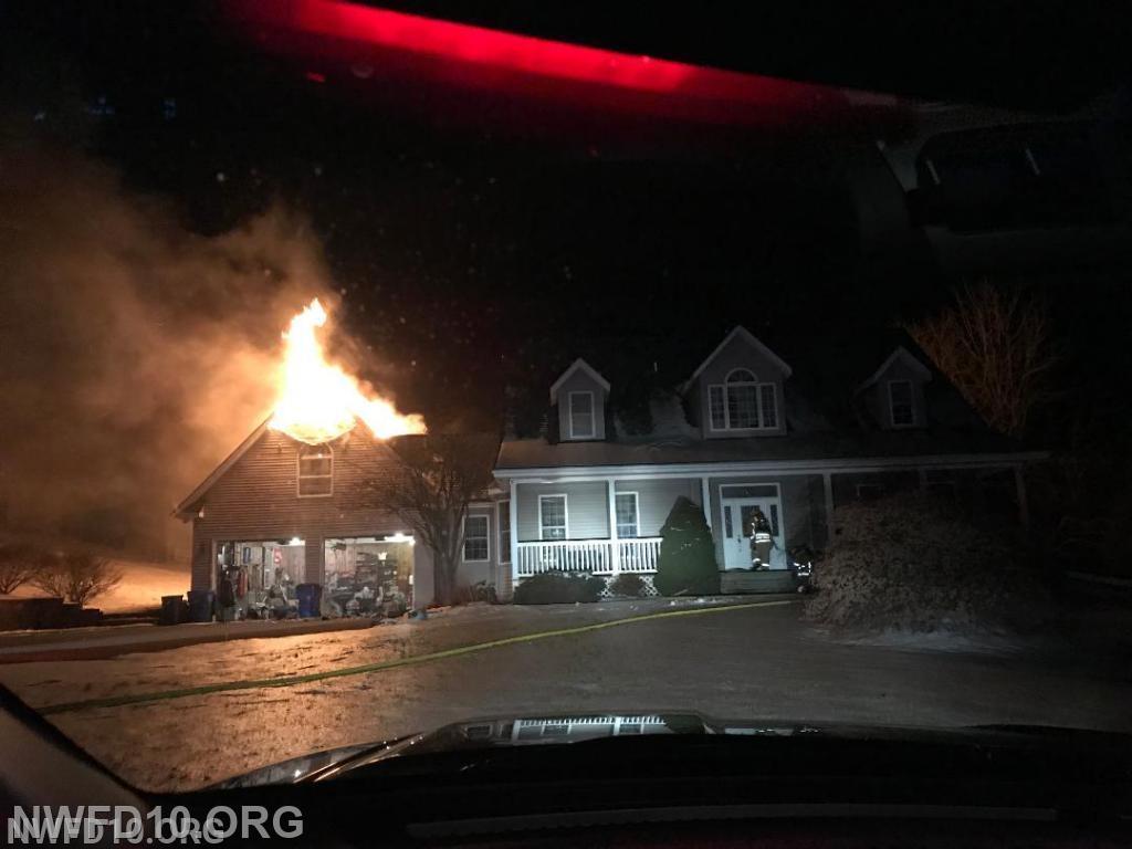 House Fire - 13500 Good Intent Road, Frederick County - Feb 2019.  E101 & E102