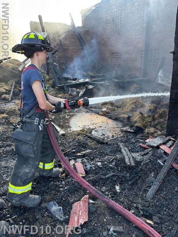 Barn Fire - 200 Block Bell Road, Westminster.  Sept 2025  E101, E102