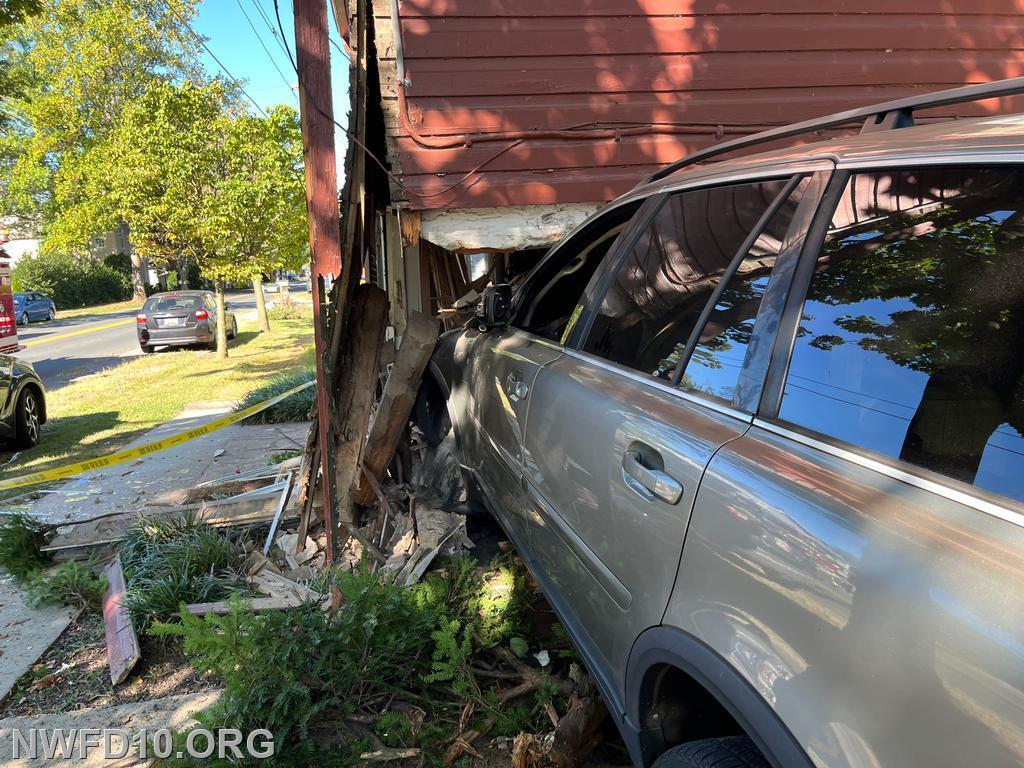 Vehicle into House - 3400 block of Uniontown Road.  Aug 2025.  E101, M109
