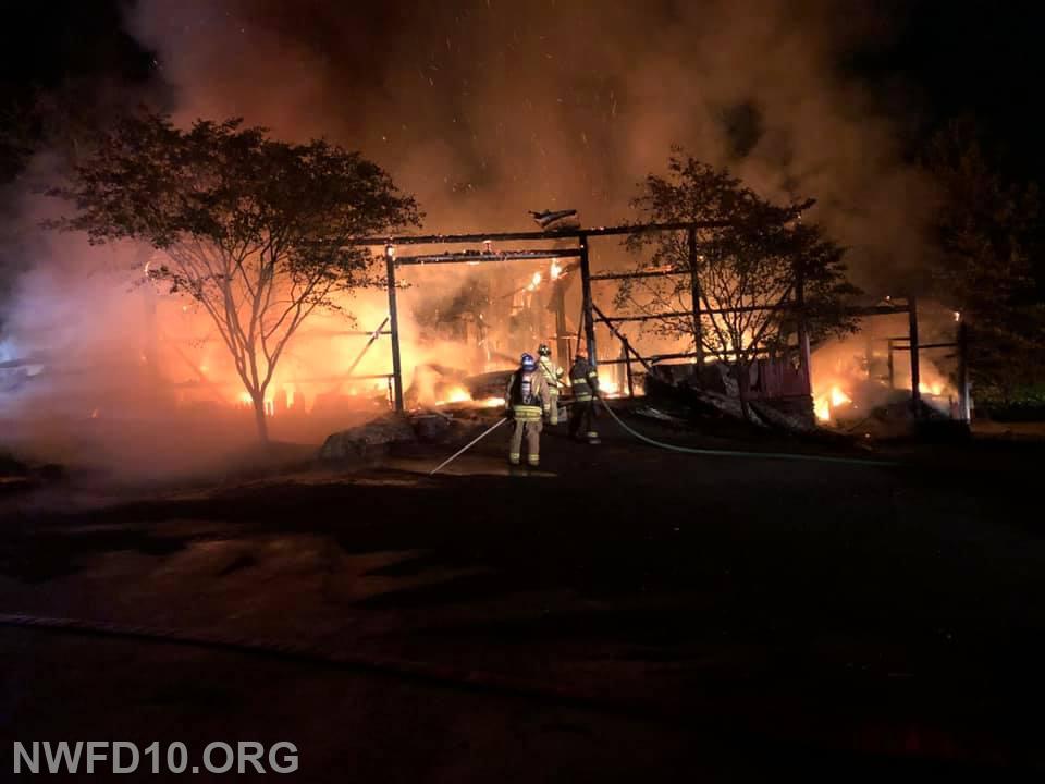 Barn Fire - July 2020 - 14800 block of Oak Orchard Road, Frederick County.  E101, BR105, M109