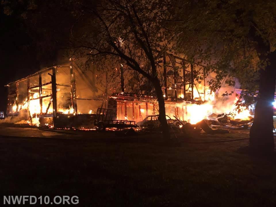 Barn Fire - July 2020 - 14800 block of Oak Orchard Road, Frederick County.  E101, BR105, M109