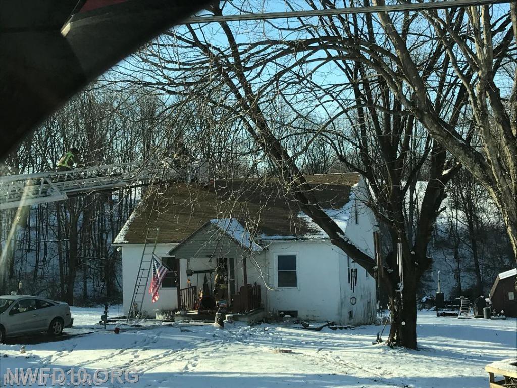 House Fire - 3900 Block of Ridge Road, Winfield - Jan 2019.  E101, E102, Decon 30