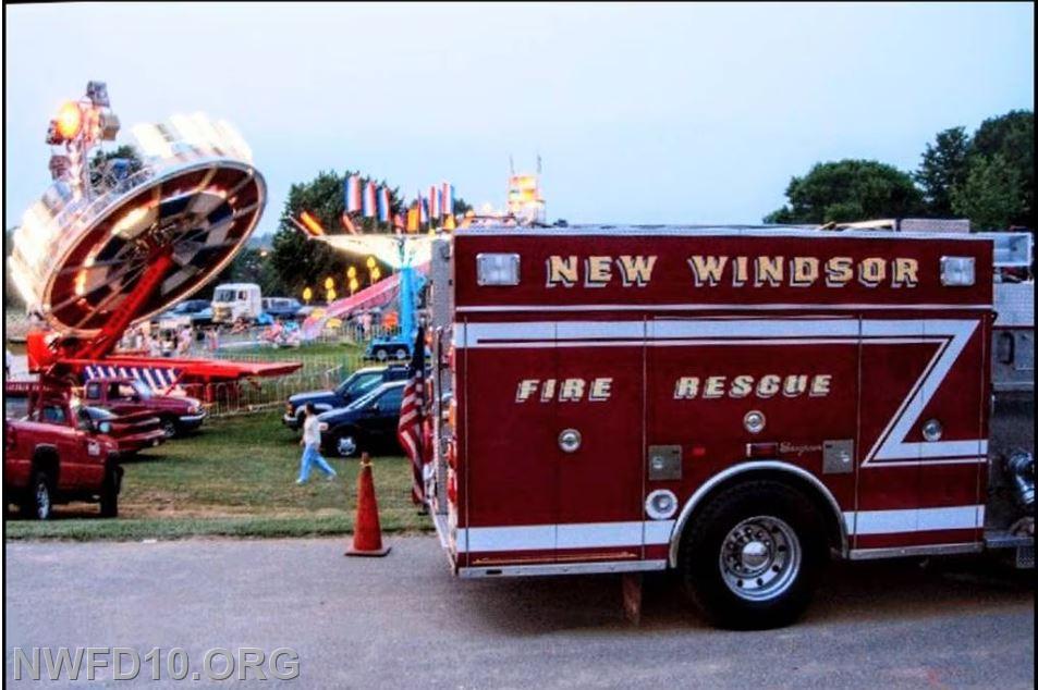 This year, the New Windsor Fire Department is celebrating the anniversary of its 75th carnival. The first (New Windsor fire company) carnival was held from June 7-12 in 1948. The gross receipts were $9,384.22 and the net income was $4,153.29. The first five carnivals were held on Hibberd’s fields near town, and then moved to the school grounds. June 10, 2005 photo by Kevin Dayhoff